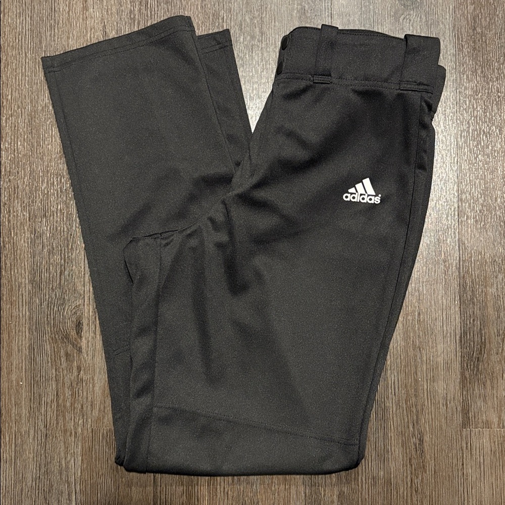 Adidas Baseball Pants - Men’s Medium, Solid Black, Full Length